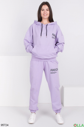 Women's lilac tracksuit