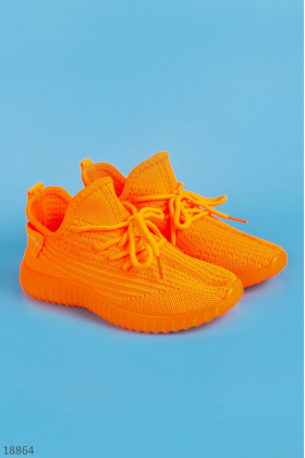 Оранжевые кроссовки для девочек. Meitesi