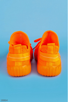 Оранжевые кроссовки для девочек. Meitesi
