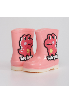 Гумові чоботи з теплим носком для дівчинки M5893-3 25 14,5 см Рожевий 