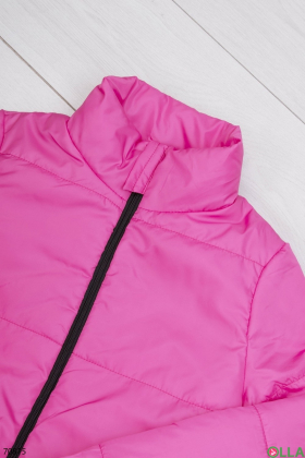Women's pink jacket without a hood