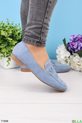 Женские голубые туфли