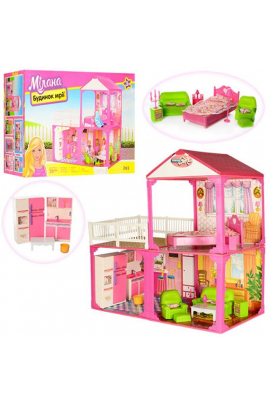 Кукольный домик 6982-B Розовый