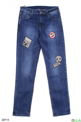 Жіночі джинси з нашивками