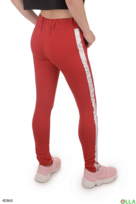 Women's sweatpants with stripes