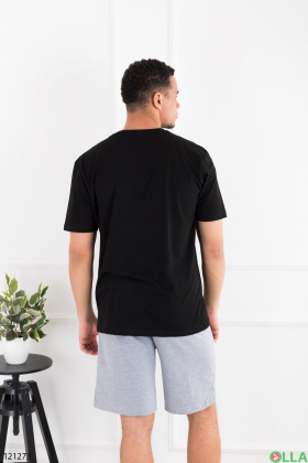 Men's black T-shirt batal