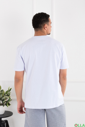 Men's white T-shirt batal