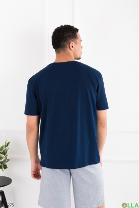 Men's dark blue T-shirt batal