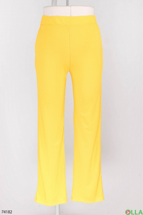 Women's yellow trousers