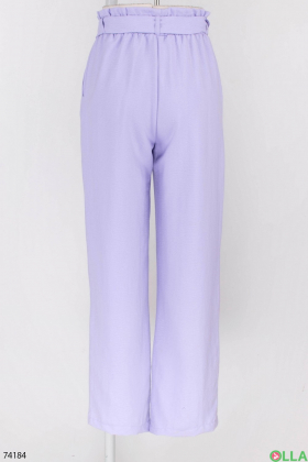 Женские лиловые брюки