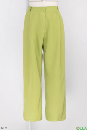Жіночі зелені брюки