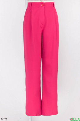 Women's raspberry trousers