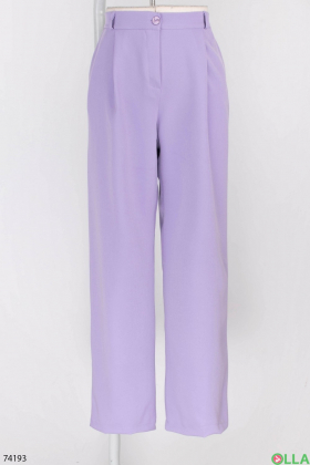 Women's lilac trousers