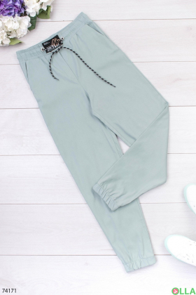 Women's turquoise trousers