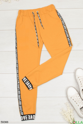 Women's sweatpants with lettering