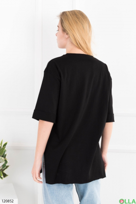 Women's black oversized tunic