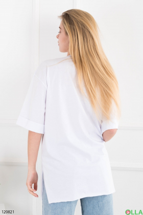 Women's white tunic with print