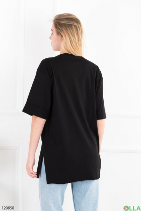 Women's black printed tunic