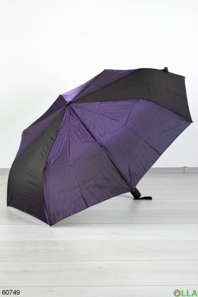 Жіноча чорно-фіолетова парасолька