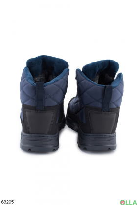 Мужские зимние синие кроссовки