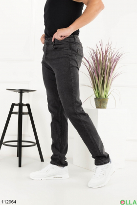 Men's black batal jeans