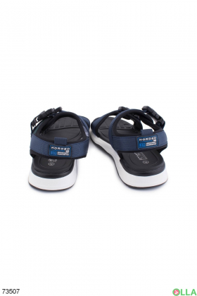 Men's black and blue sandals