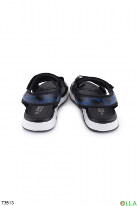 Men's blue-black sandals