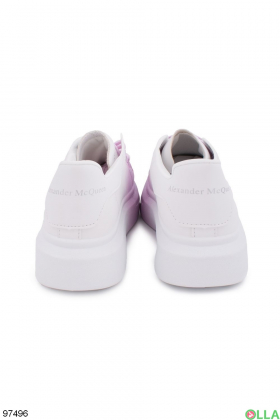 Жіночі фіолетово-білі кросівки