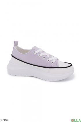 Women's Lilac Platform Sneakers