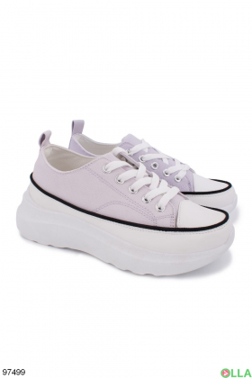 Women's Lilac Platform Sneakers