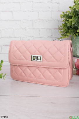 Женская светло-розовая сумка