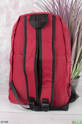 Женский красный рюкзак