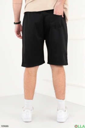 Men's black sports shorts