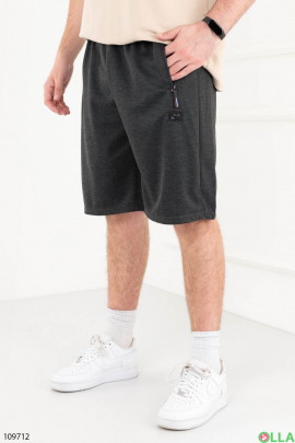 Men's dark gray batal sports shorts