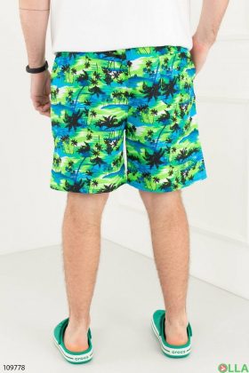 Чоловічі пляжні шорти з принтом