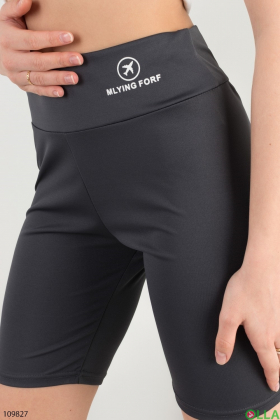 Women's dark gray cycling shorts
