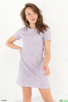 Women's lilac nightgown in print