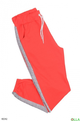 Жіночі червоні спортивні штани