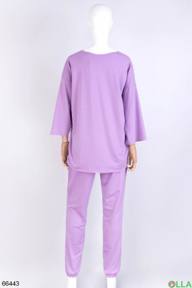 Women's lilac tracksuit