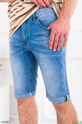Мужские синие джинсовые шорты 