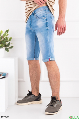 Men's blue denim batal shorts