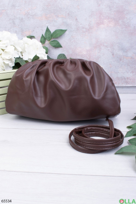Жіноча темно-коричнева сумка