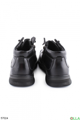 Мужские черные ботинки