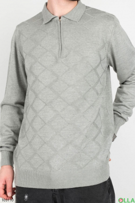Чоловічий зимовий сірий светр