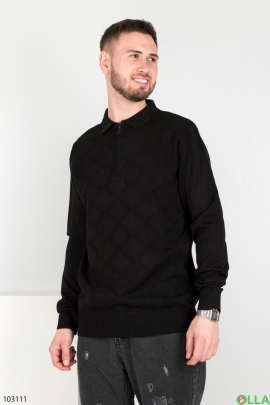 Men's winter black sweater
