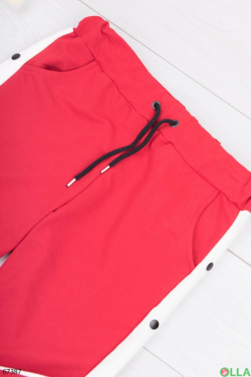 Жіночі спортивні червоні штани