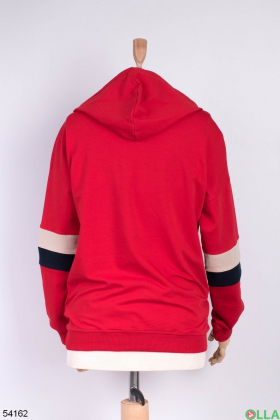 Women's red hoodie