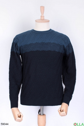 Чоловічий темно-синій светр