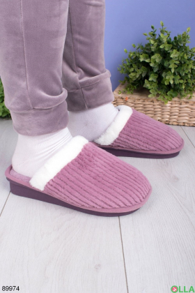 Women's purple room slippers