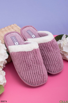 Women's purple room slippers